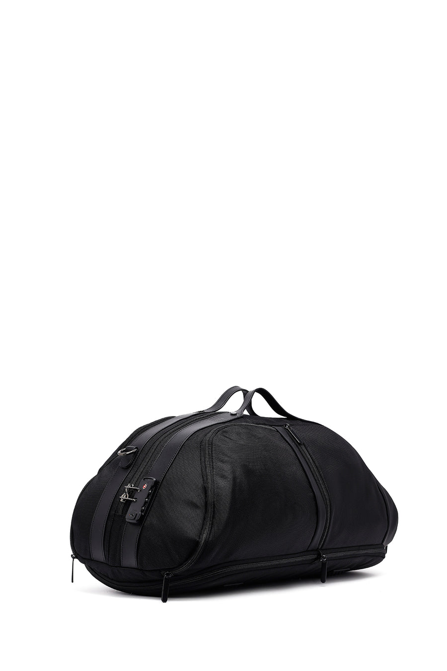 D-Pack Men's Black Long Strap Fabric Travel Bag