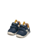 Geox Baby Boy Navy Blue Iupidoo Banded Leather Sneakers | Derimod