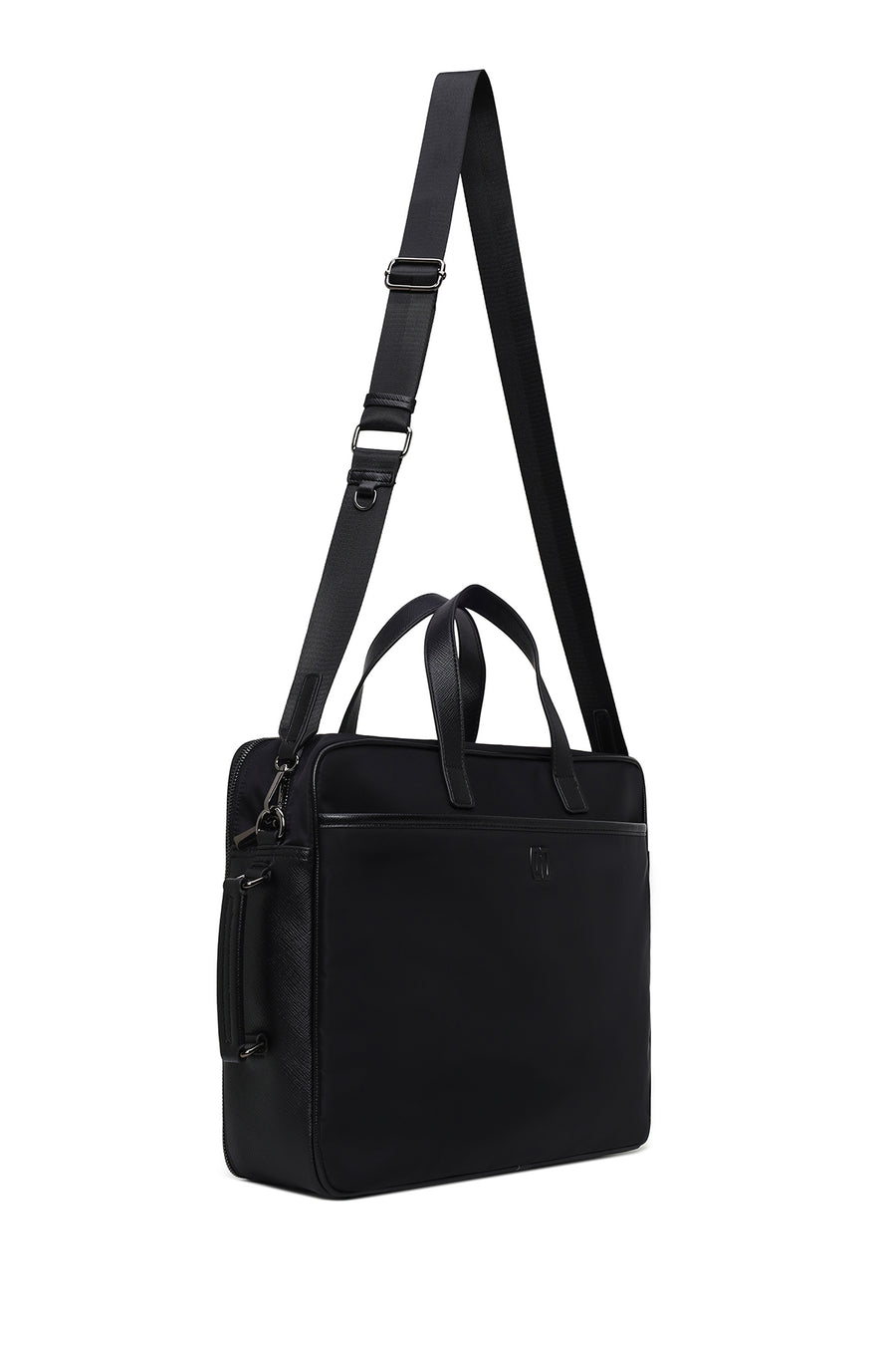 Male Black Fabric Briefcase