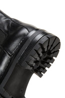 Woman Black Zippered Leather Casual Boots | Derimod