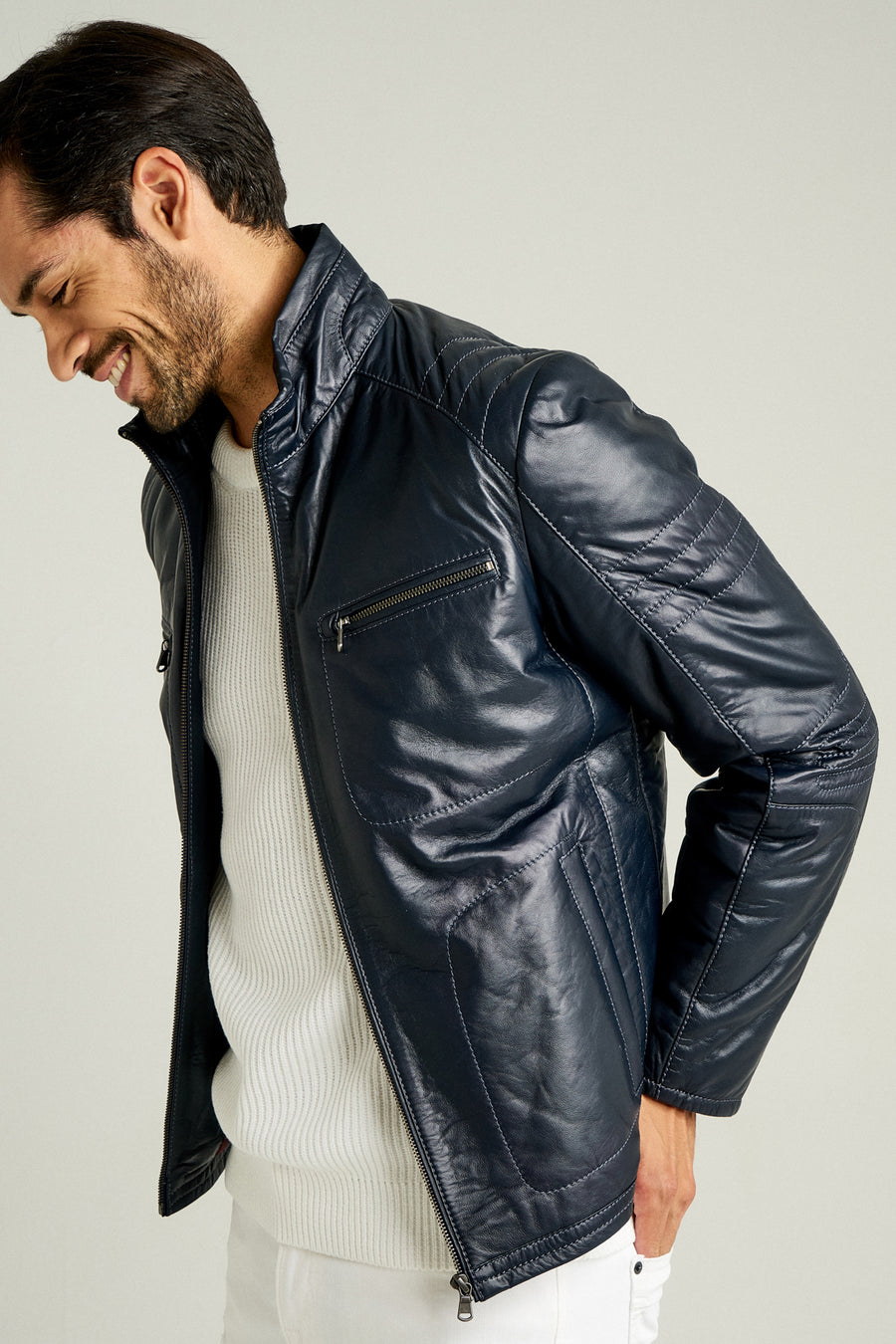 Bill Men's Navy Blue Coat