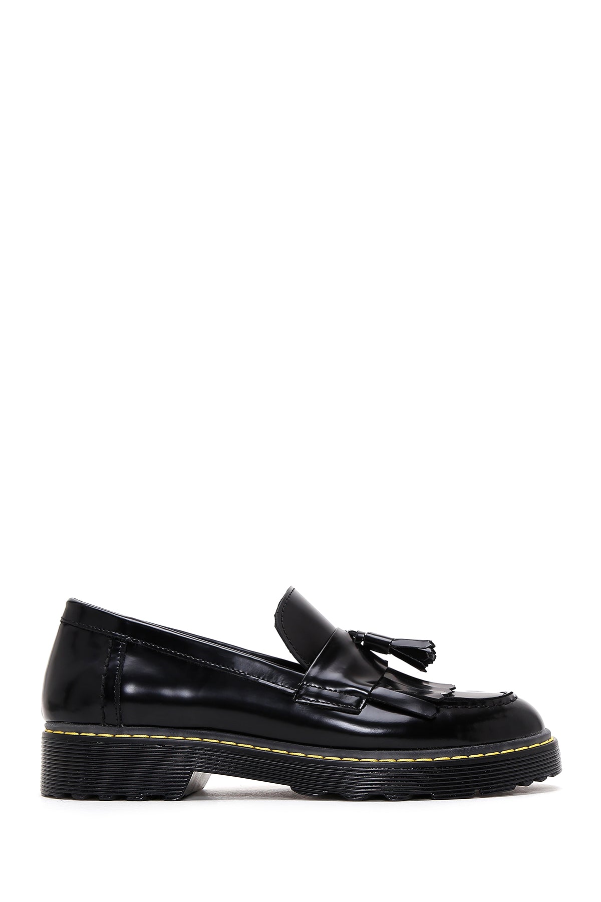 Women's Black Patent Leather Shoes 23SFD180522 | Derimod