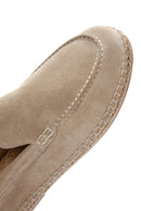 Men's Beige Suede Espadrilles | Derimod