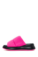 Women's Pink Thick Soled Slippers | Derimod