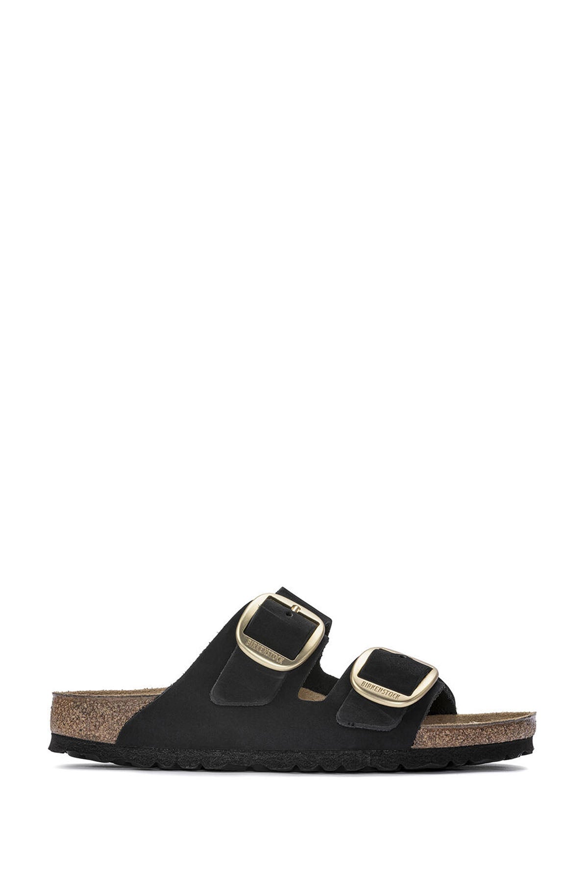 Birkenstock Kadın Siyah Süet Deri Arizona Big Buckle Terlik 1023290 | Derimod