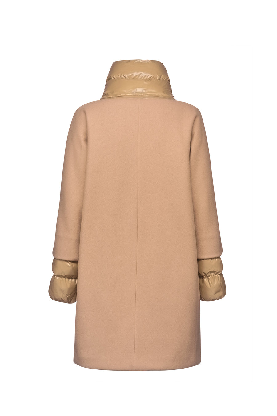 Geox Women's Brown W Diamante Long Coat