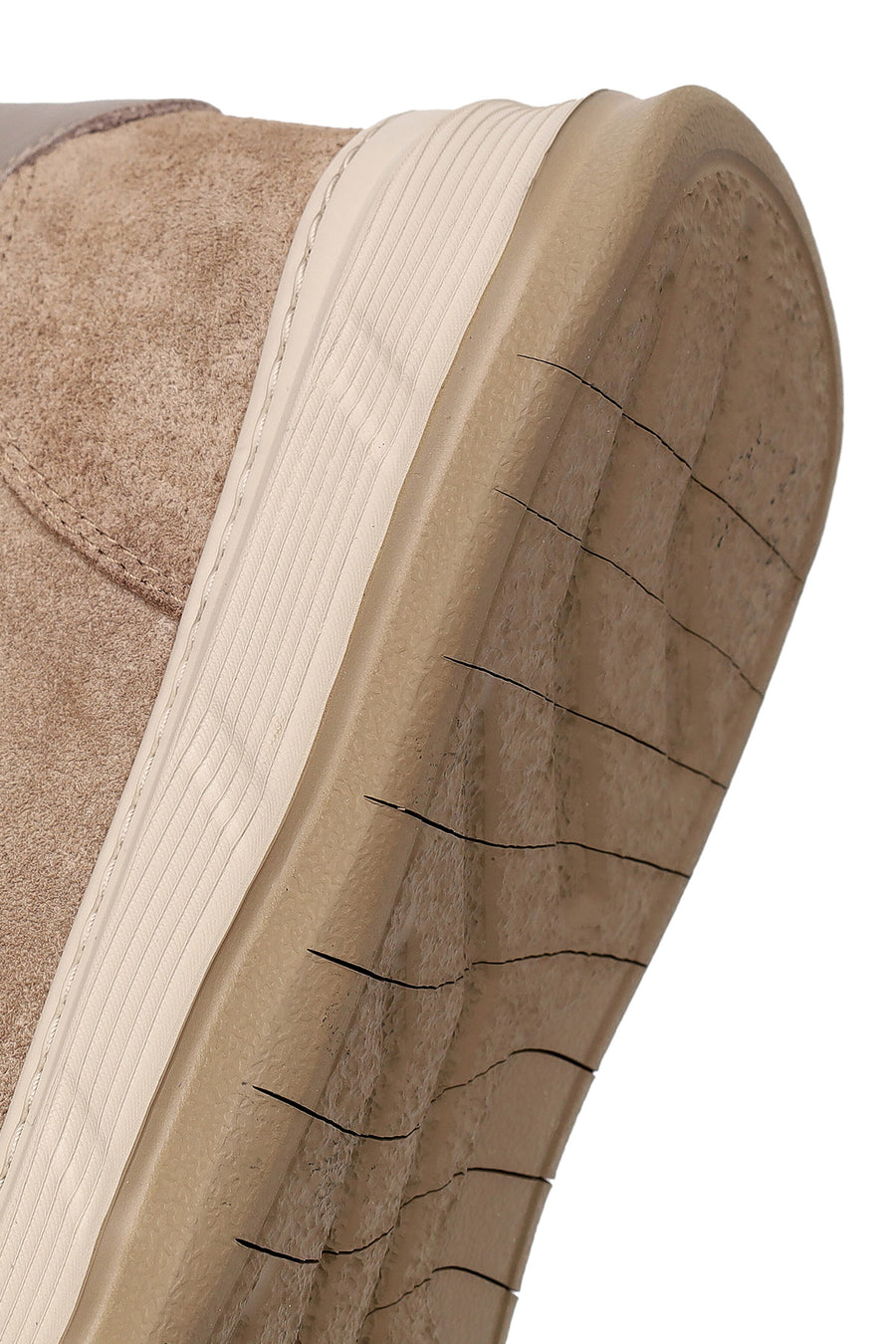Male Mink Lace-up Thick-Soled Suede Leather Sneaker