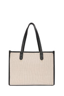 Women's Beige Long Strap Fabric Handbag | Derimod