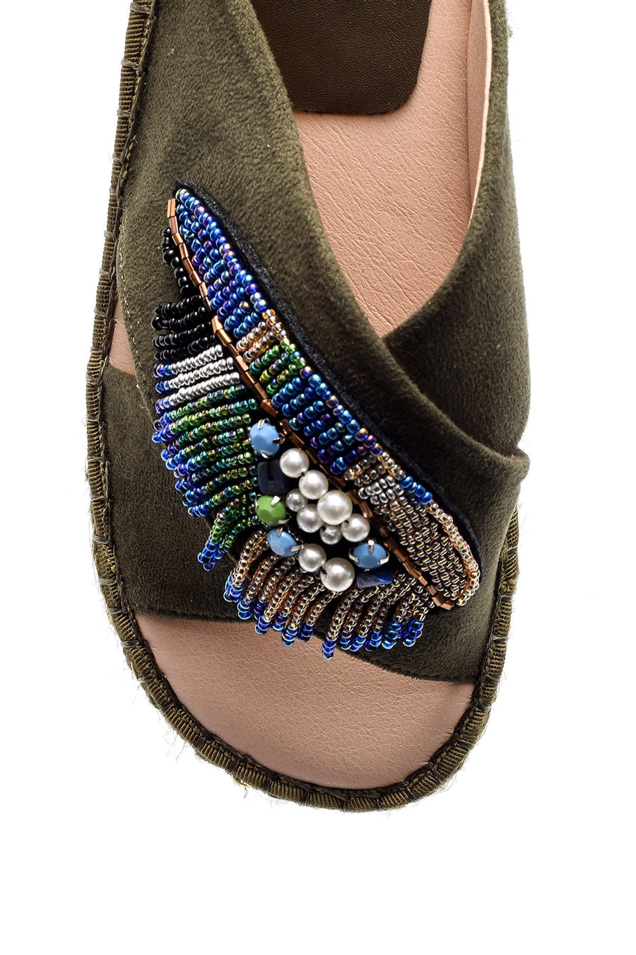 Women's Pearl Espadrille Slippers