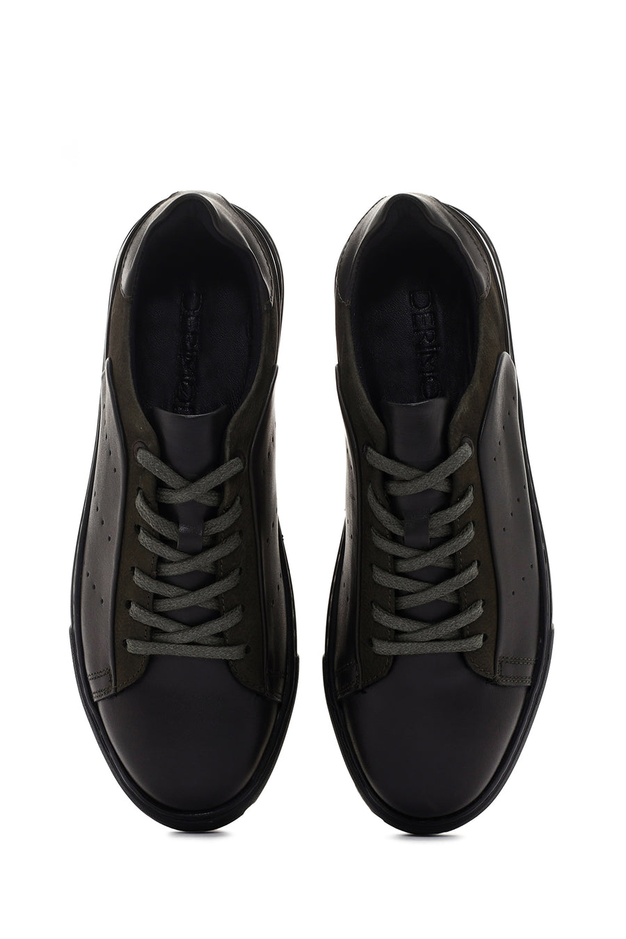 Erkek Yeşil  Deri Sneaker