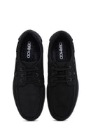 Men's Black Nubuck Leather Casual Shoes | Derimod