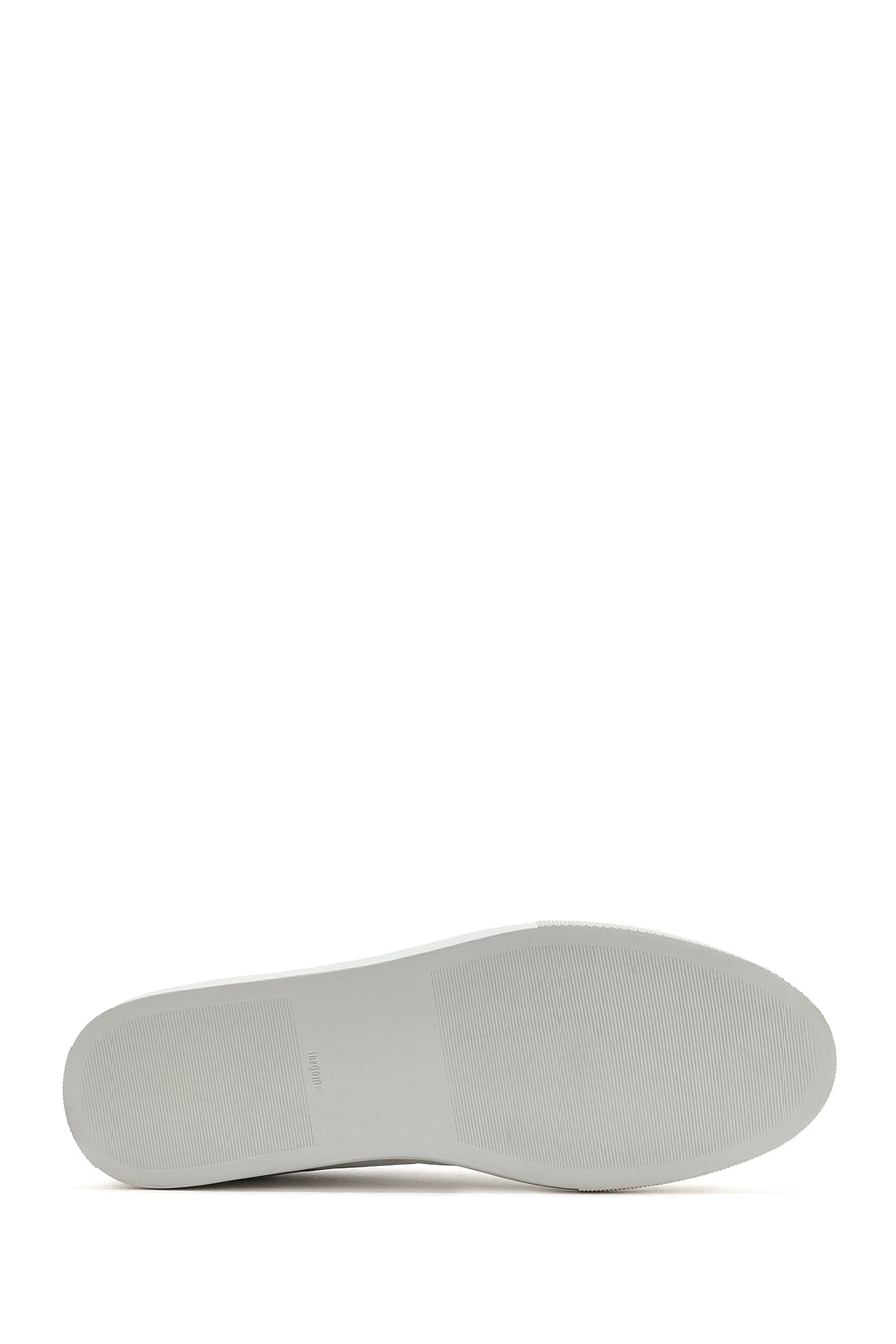 Men's White Lace-up Leather Sneaker