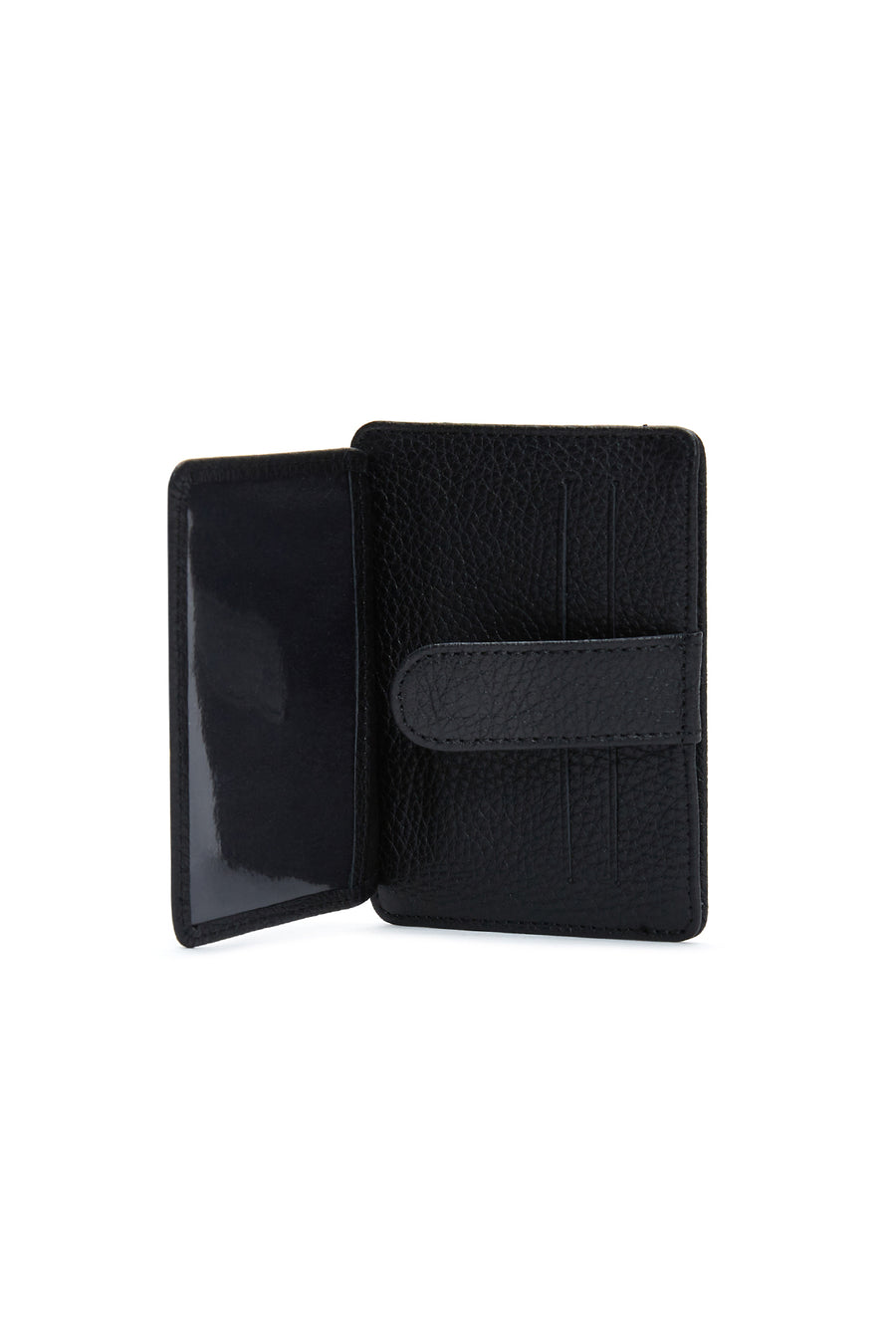 Men's Black Leather Casual Card Holder