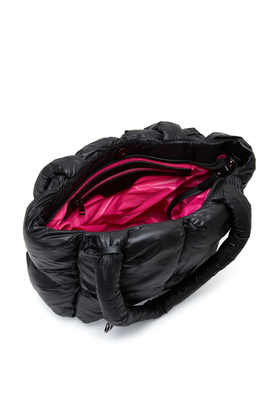 Women's Black Quilted Shoulder Bag