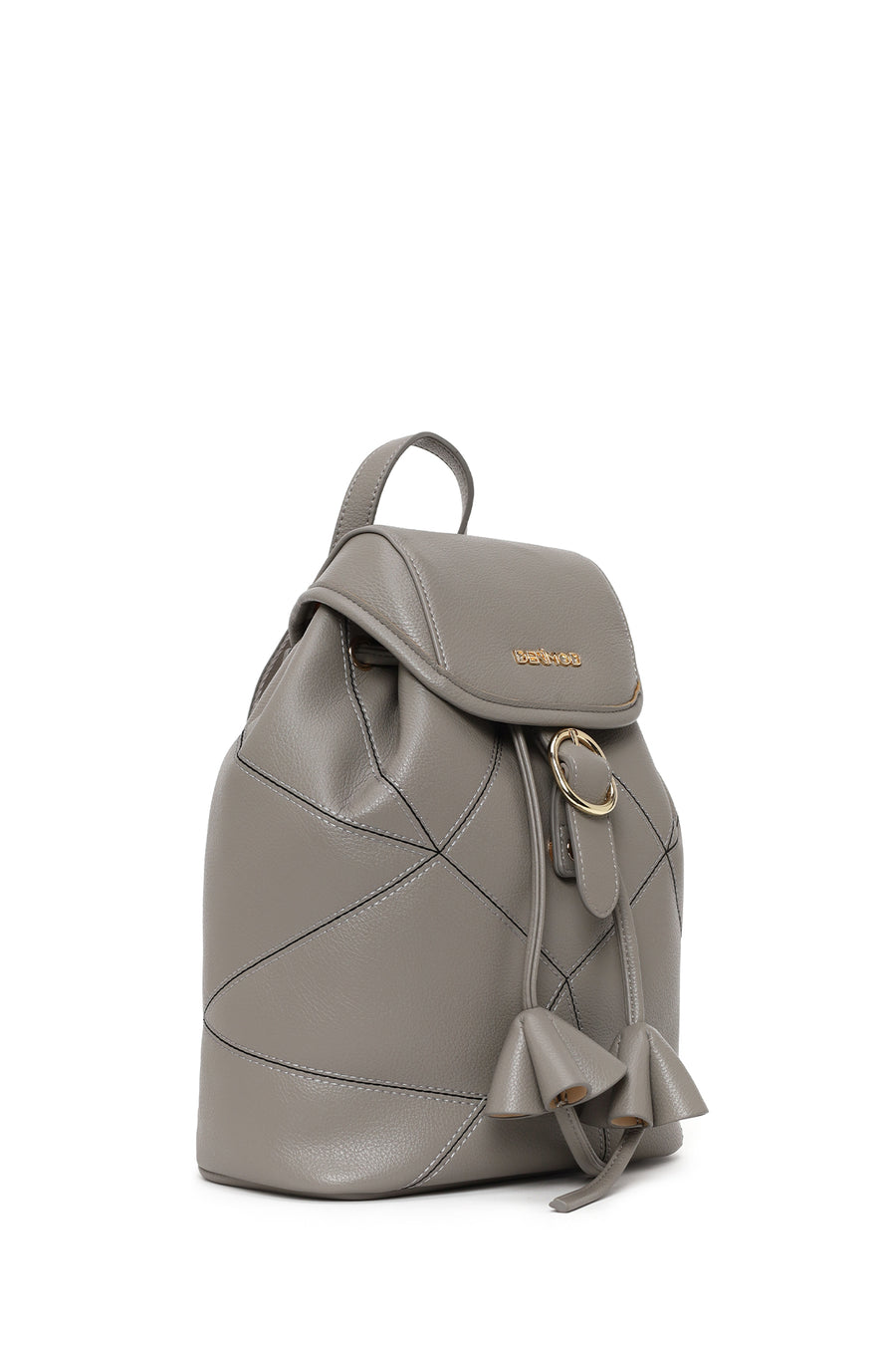 Woman Gray Backpack