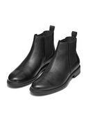 Geox Men's Black Terence Leather Chelsea Boots | Derimod