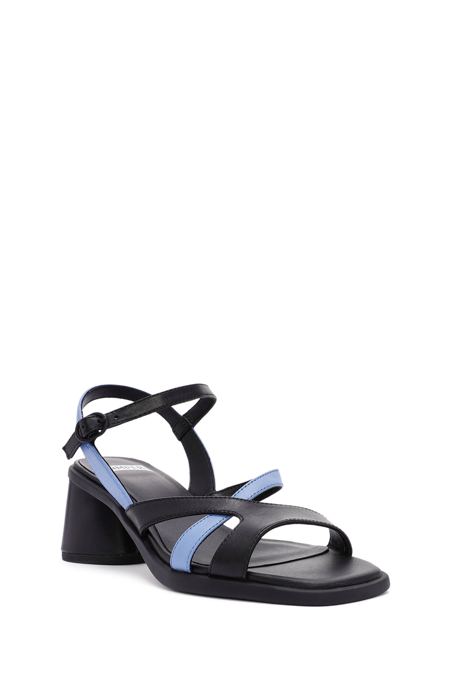 Camper Women's Multicolored Chunky Heel Ankle Strap Leather Sandals