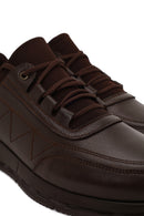 Male Brown Lace-up Leather Casual Sneaker | Derimod