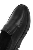 Men's Black Leather Comfort Loafer | Derimod