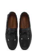 Men's Black Leather Casual Loafer | Derimod