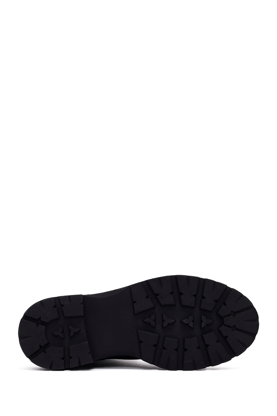 Woman Black Thick-Soled Chelsea Boots