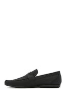 Men's Black Leather Casual Loafer | Derimod