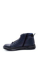 Men's Leather Zippered Boots | Derimod