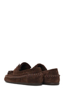 Woman Brown Tasselled Suede Loafer | Derimod