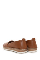 Women's Tan Leather Comfort Loafer | Derimod