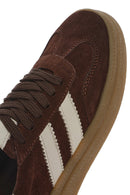 Kadın Kahverengi Bağcıklı Süet Deri Sneaker | Derimod