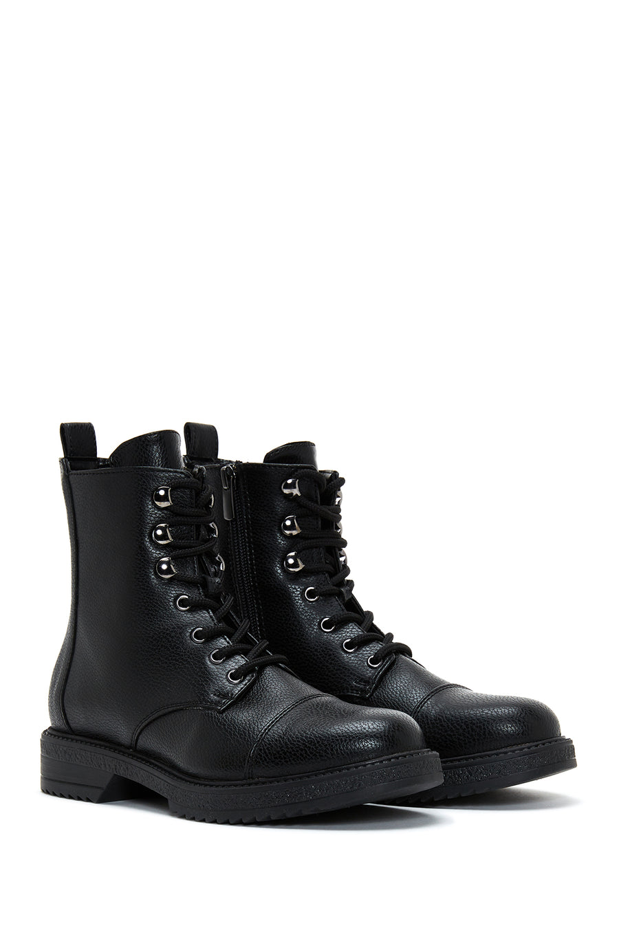 Women's Black Zippered Boots