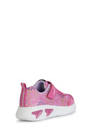 Geox Girls Fuchsia Assister Banded Fabric Sneakers | Derimod