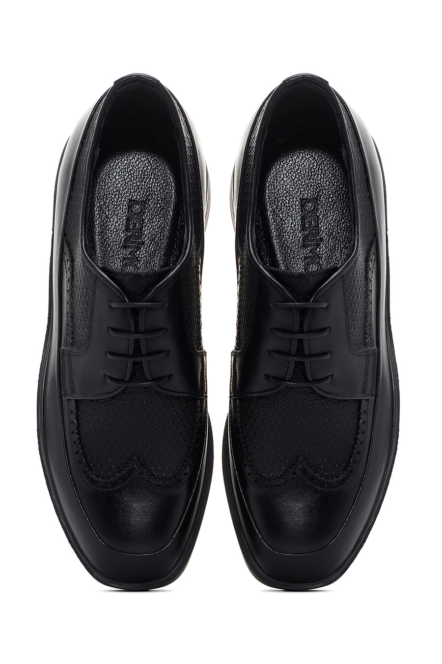Men's Black Leather Casual Shoes