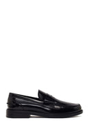 Erkek Siyah Deri Klasik Loafer | Derimod