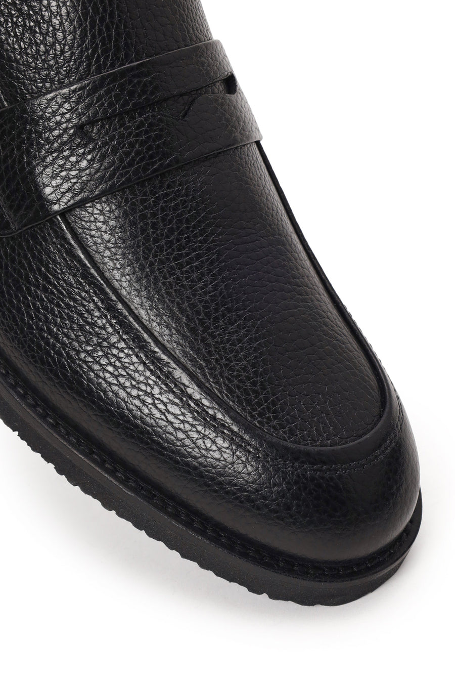 Male Black Leather Classic Loafer