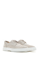 Men's Beige Suede Leather Casual Shoes | Derimod