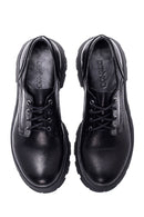 Women's Black Leather Oxford Shoes | Derimod