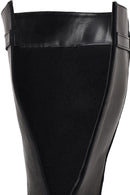 Woman Black Zip Closure Thick-Soled Leather Boot | Derimod