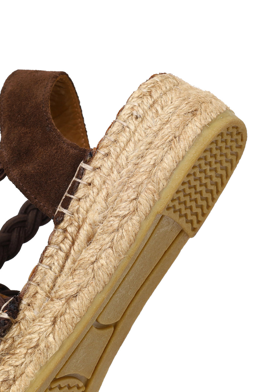 Women's Brown Suede Leather Espadrilles
