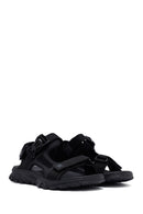 Male Black Fabric Sandal | Derimod