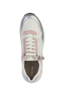 Geox Women's White Bulmya Lace-up Leather Sneaker | Derimod