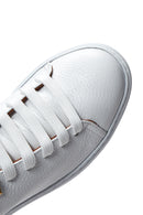 Women's White Leather Sneaker | Derimod