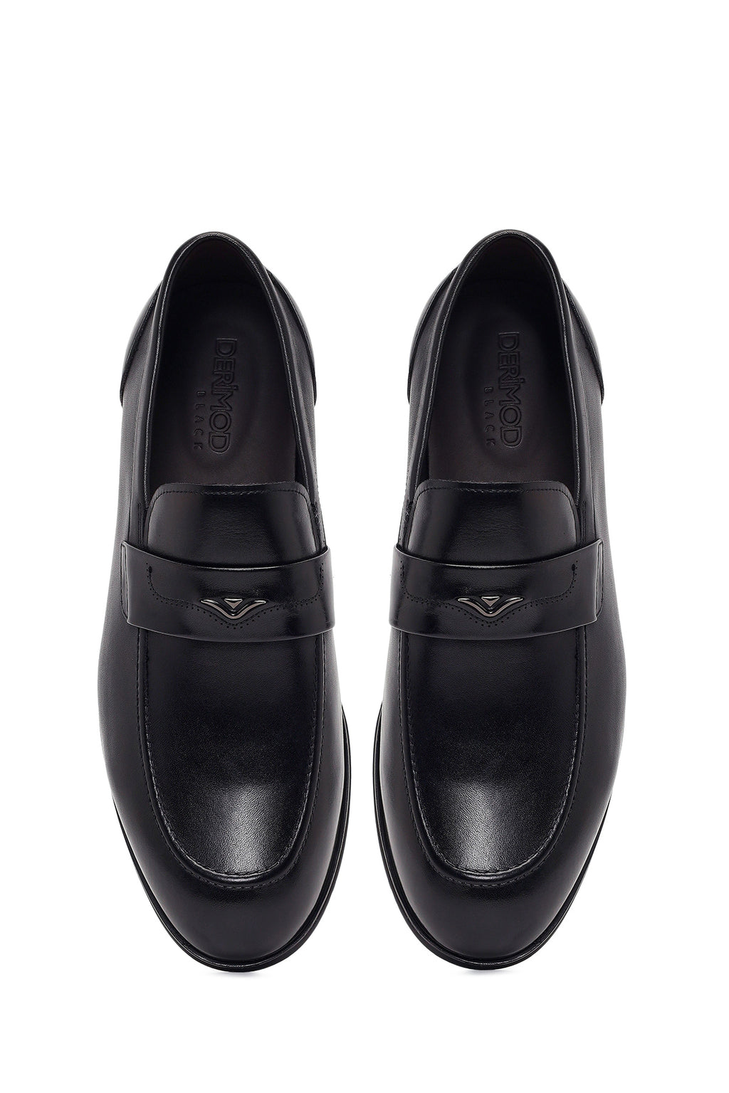 Derimod Black Erkek Siyah Deri Klasik Loafer