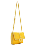 Women's Yellow Long Strap Straw Crossbody Bag | Derimod