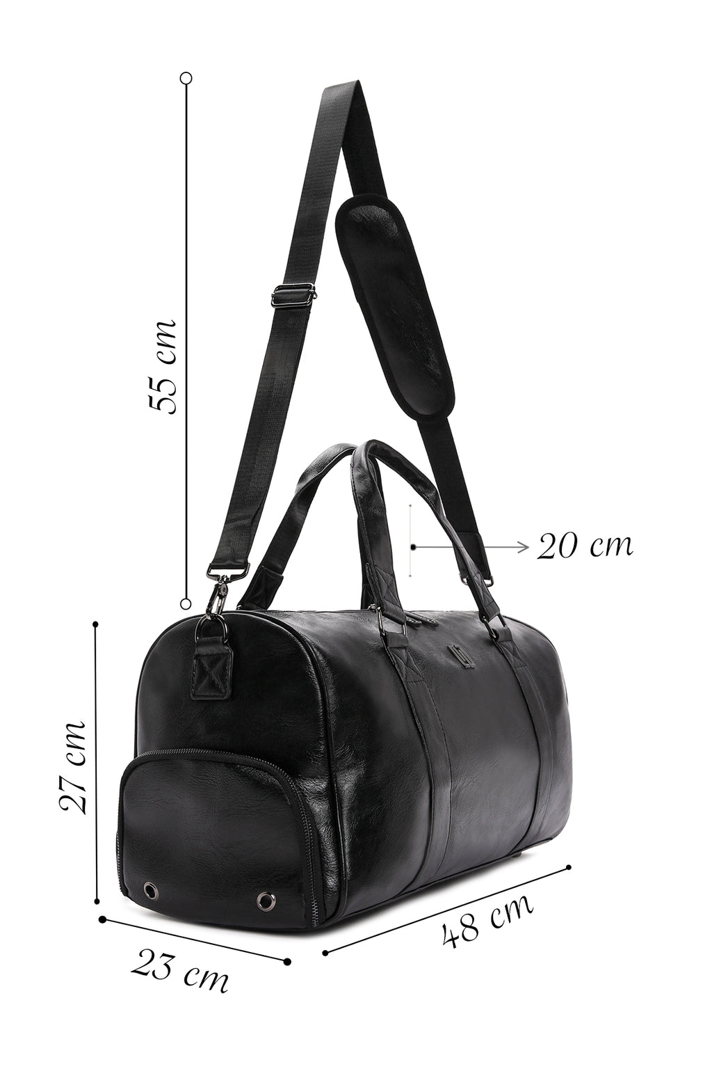 Unisex Siyah Seyahat Çantası