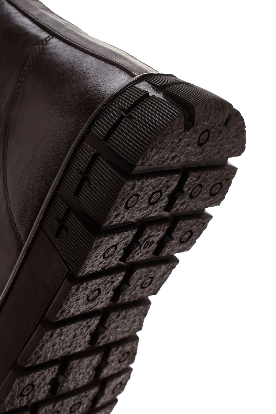 Men's Brown Leather High Top Sneaker