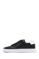 Men's Black Lace-up Leather Sneaker | Derimod