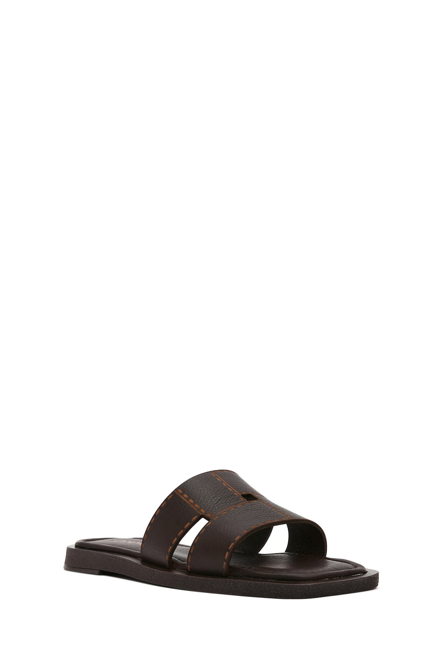 Women's Brown Leather Slippers