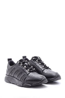 Men's Crocodile Patterned Leather Sneaker | Derimod