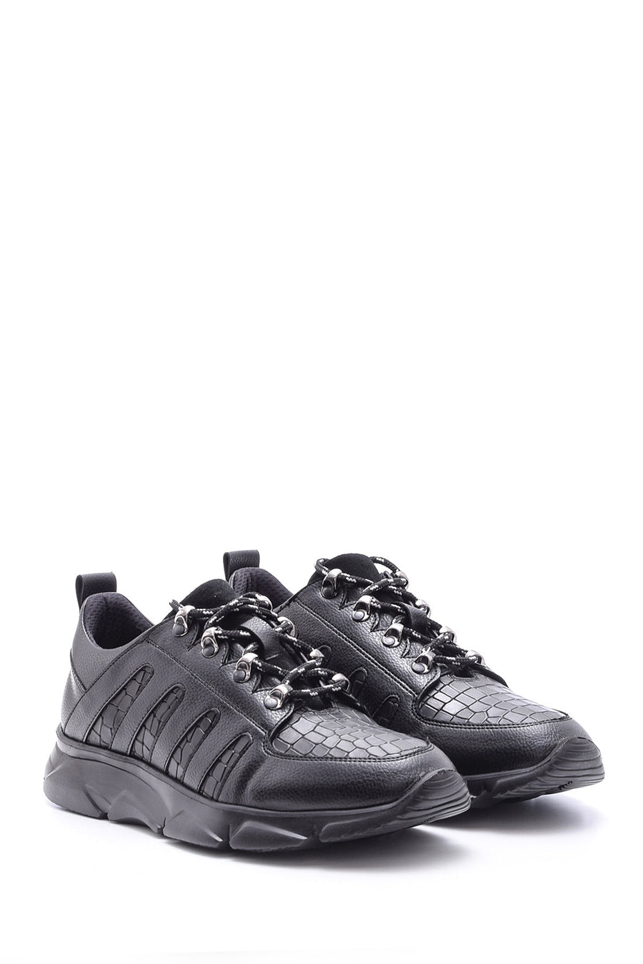 Men's Crocodile Patterned Leather Sneaker